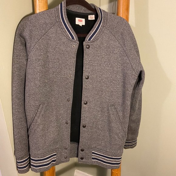 Levi's Grey Varsity Jacket - Picture 1 of 3